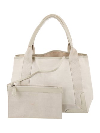 Balenciaga Canvas Navy Cabas Small