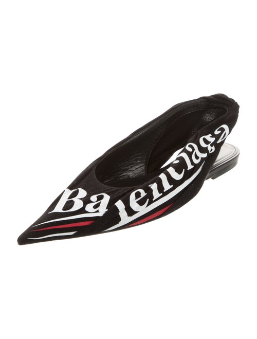 Balenciaga Printed Slingback Flats