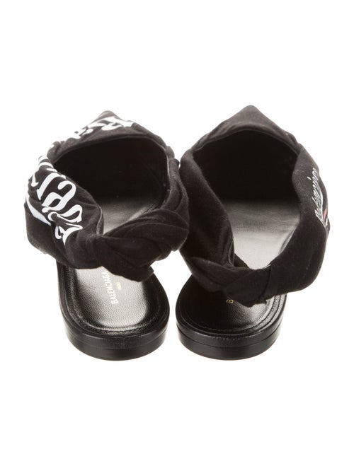 Balenciaga Printed Slingback Flats