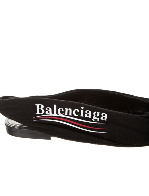 Balenciaga Printed Slingback Flats