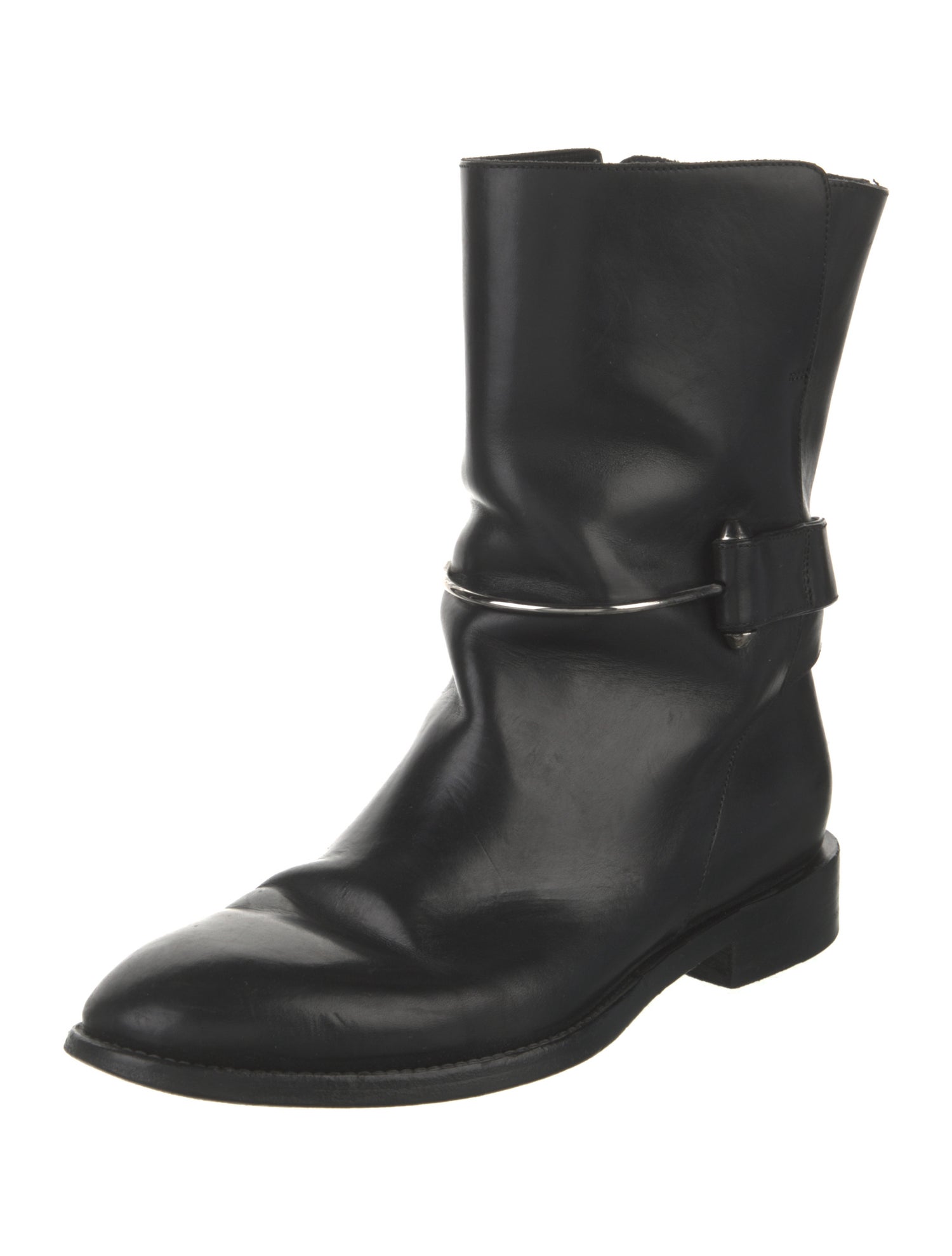 Balenciaga Leather Moto Boots