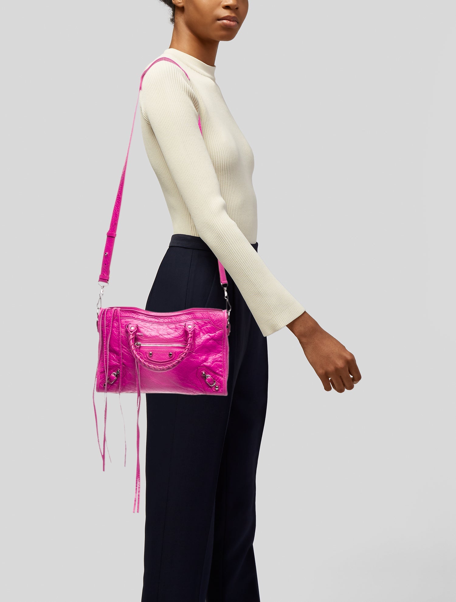 Balenciaga Leather Motocross Classic City