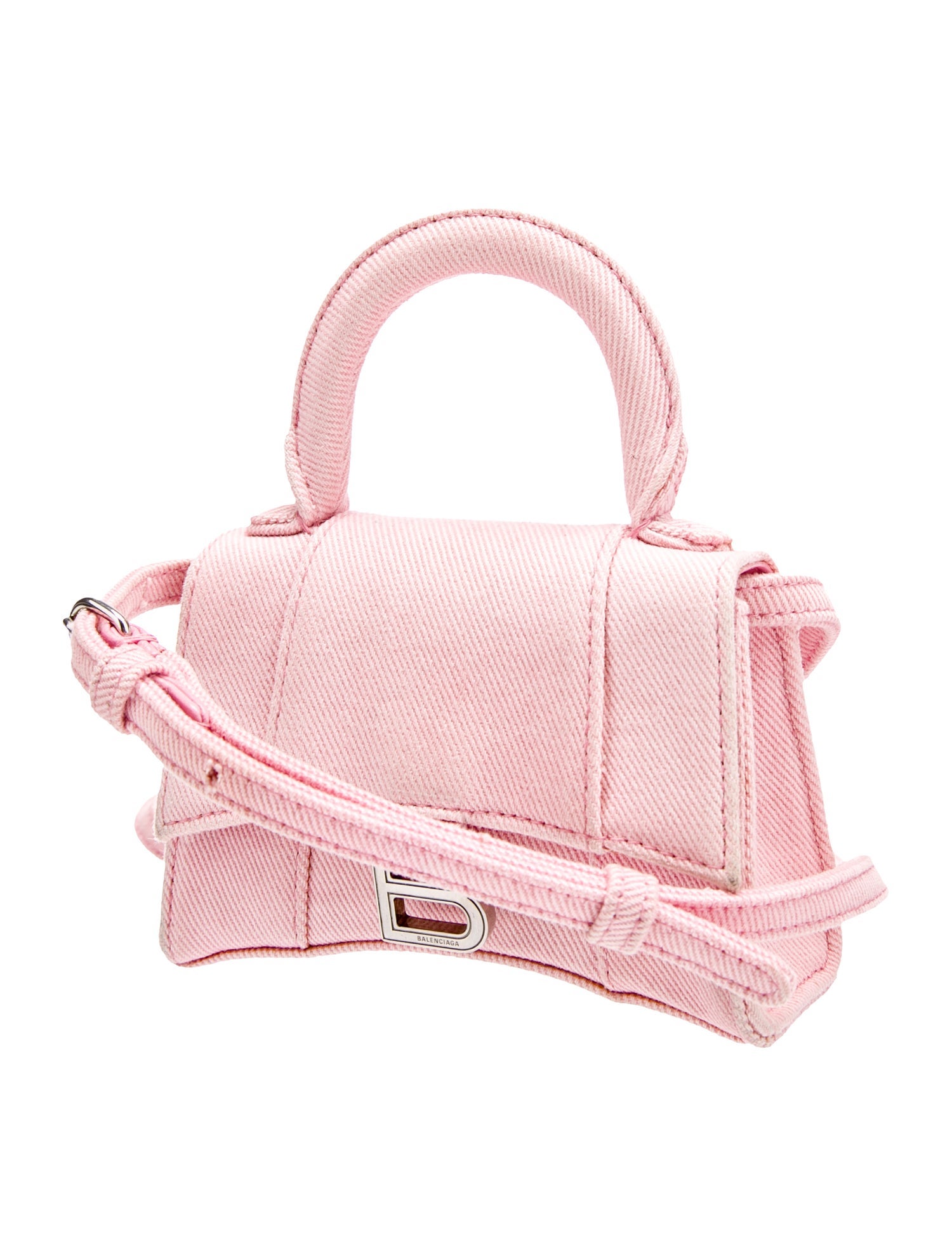 Balenciaga Denim Hourglass Mini 2022