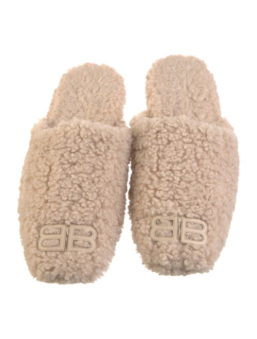 Balenciaga Shearling Slides