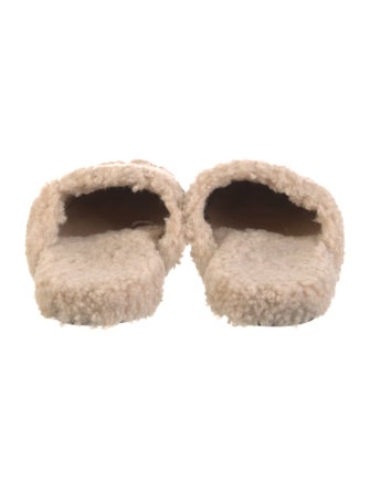 Balenciaga Shearling Slides