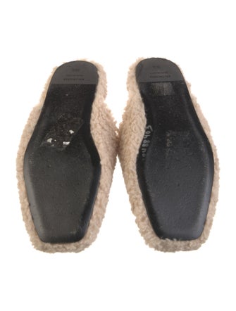 Balenciaga Shearling Slides