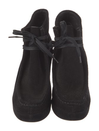 Balenciaga Suede Lace-Up Boots