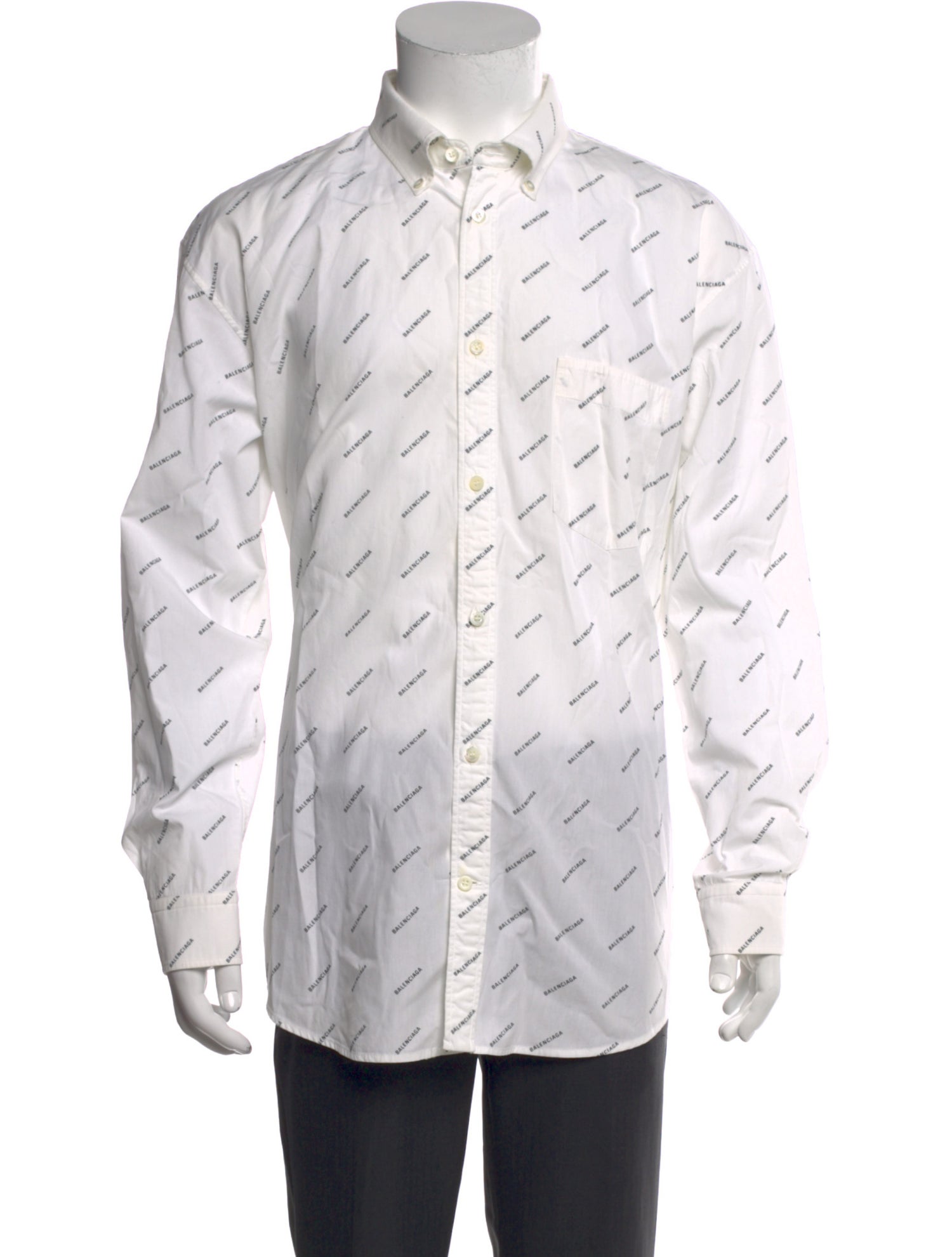 Balenciaga 2018 Printed Shirt