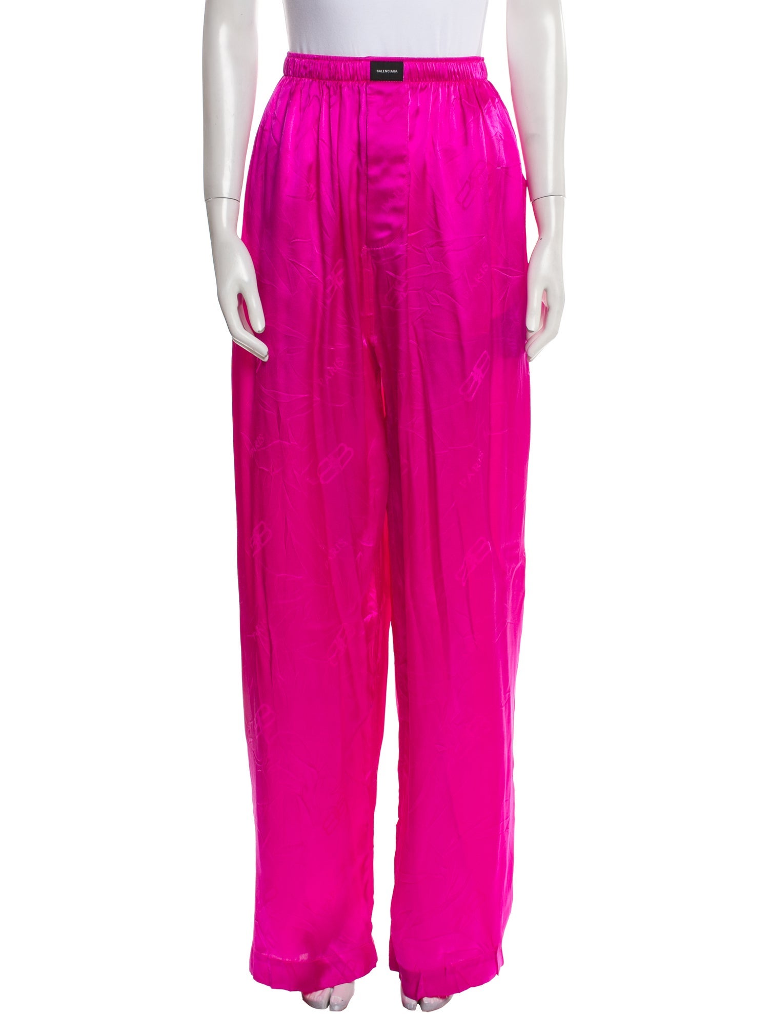 Balenciaga Silk Pajama Bottoms