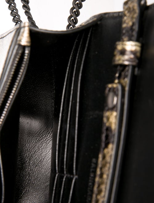 Balenciaga Embossed Leather Clutch