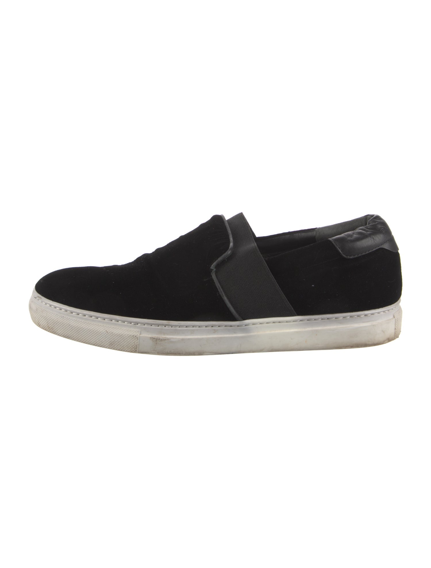 Balenciaga Velvet Leather Trim Embellishment Sneakers