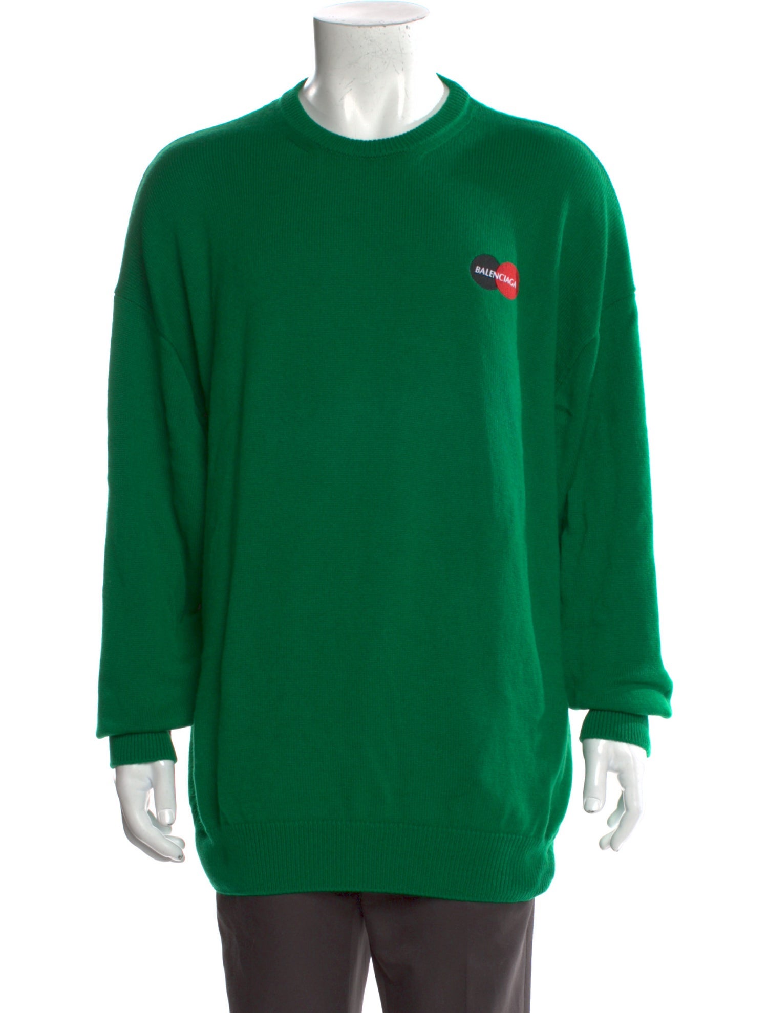 Balenciaga Cashmere Graphic Print Pullover