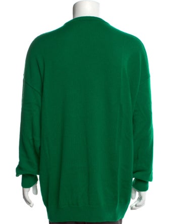 Balenciaga Cashmere Graphic Print Pullover