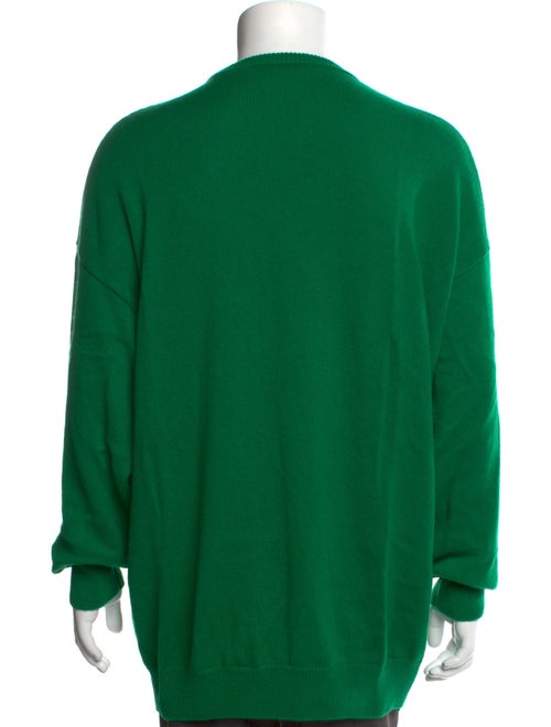 Balenciaga Cashmere Graphic Print Pullover