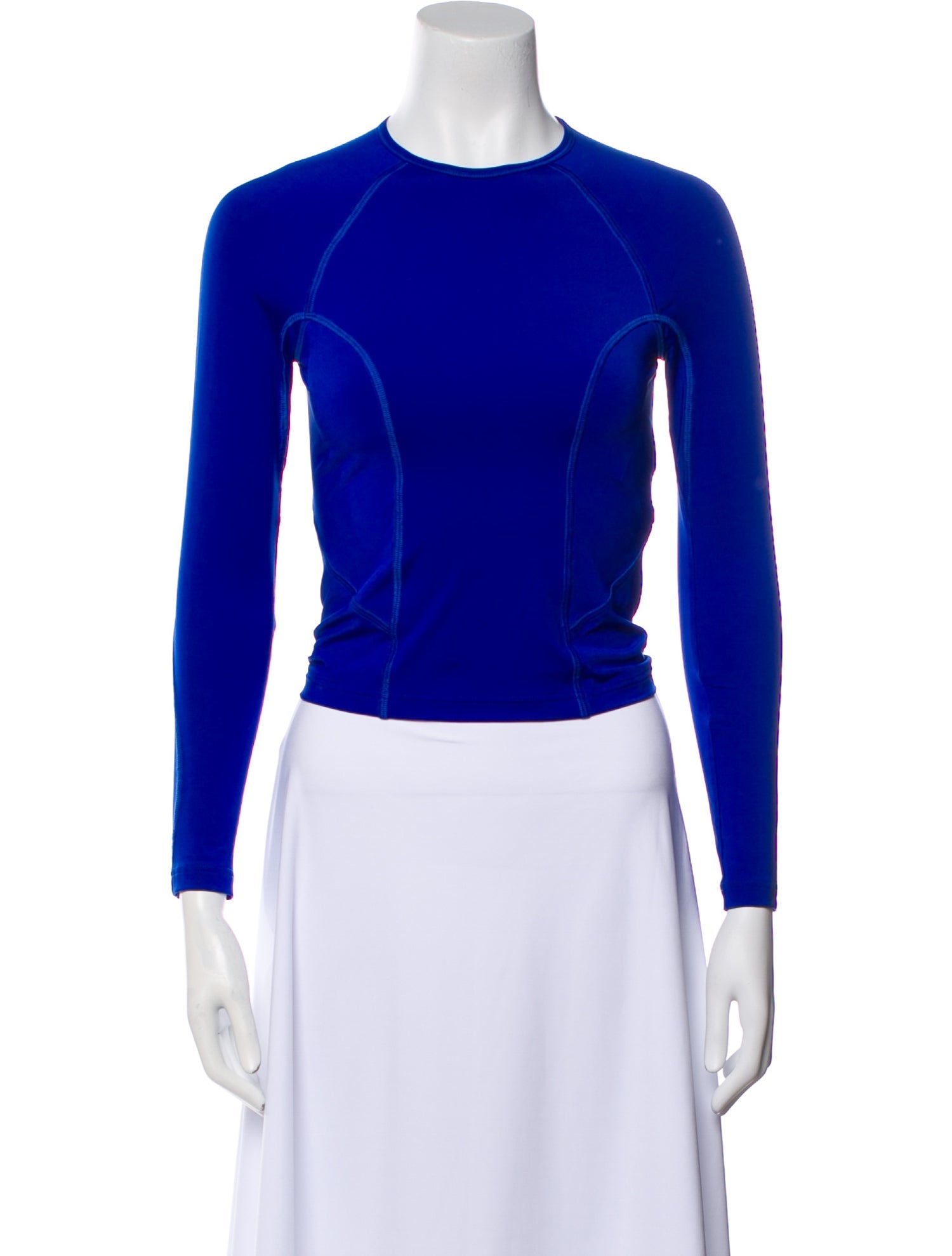 Balenciaga 3B Logo Crew Neck Crop Top