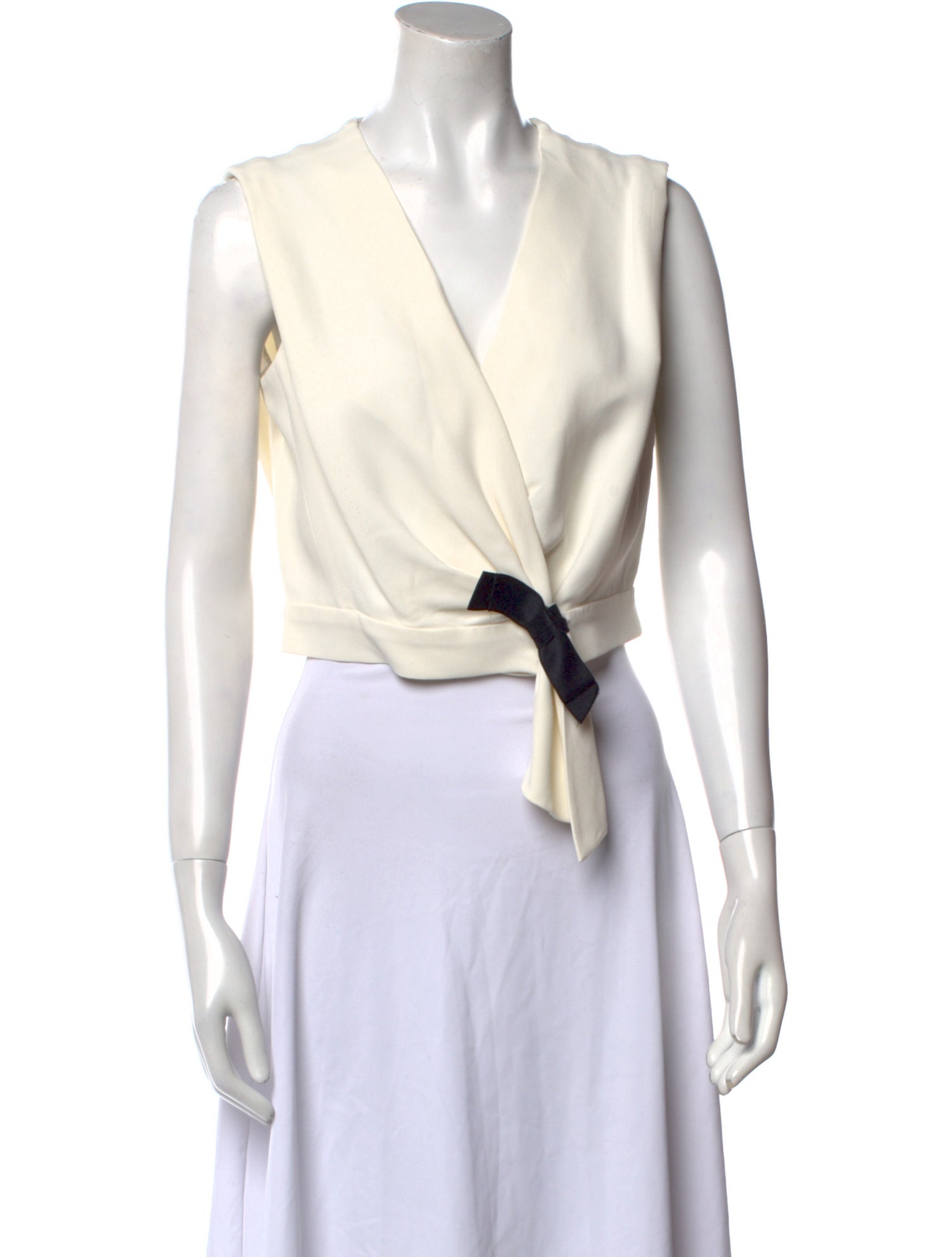 Balenciaga 2008 V-Neck Crop Top