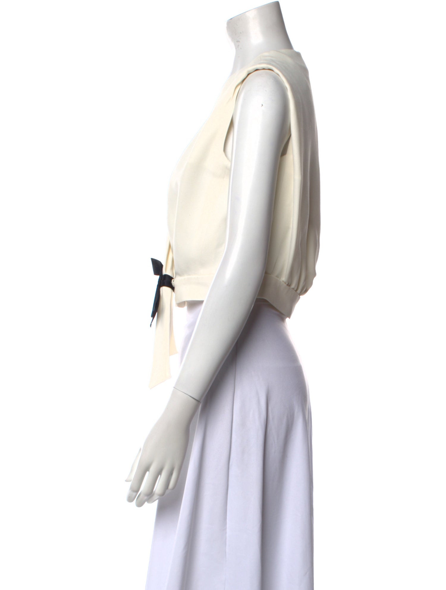 Balenciaga 2008 V-Neck Crop Top