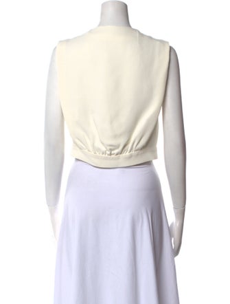 Balenciaga 2008 V-Neck Crop Top