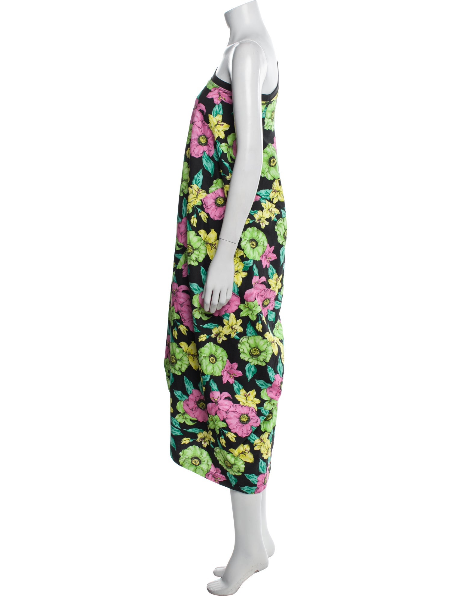 Balenciaga Floral Print Knee-Length Dress