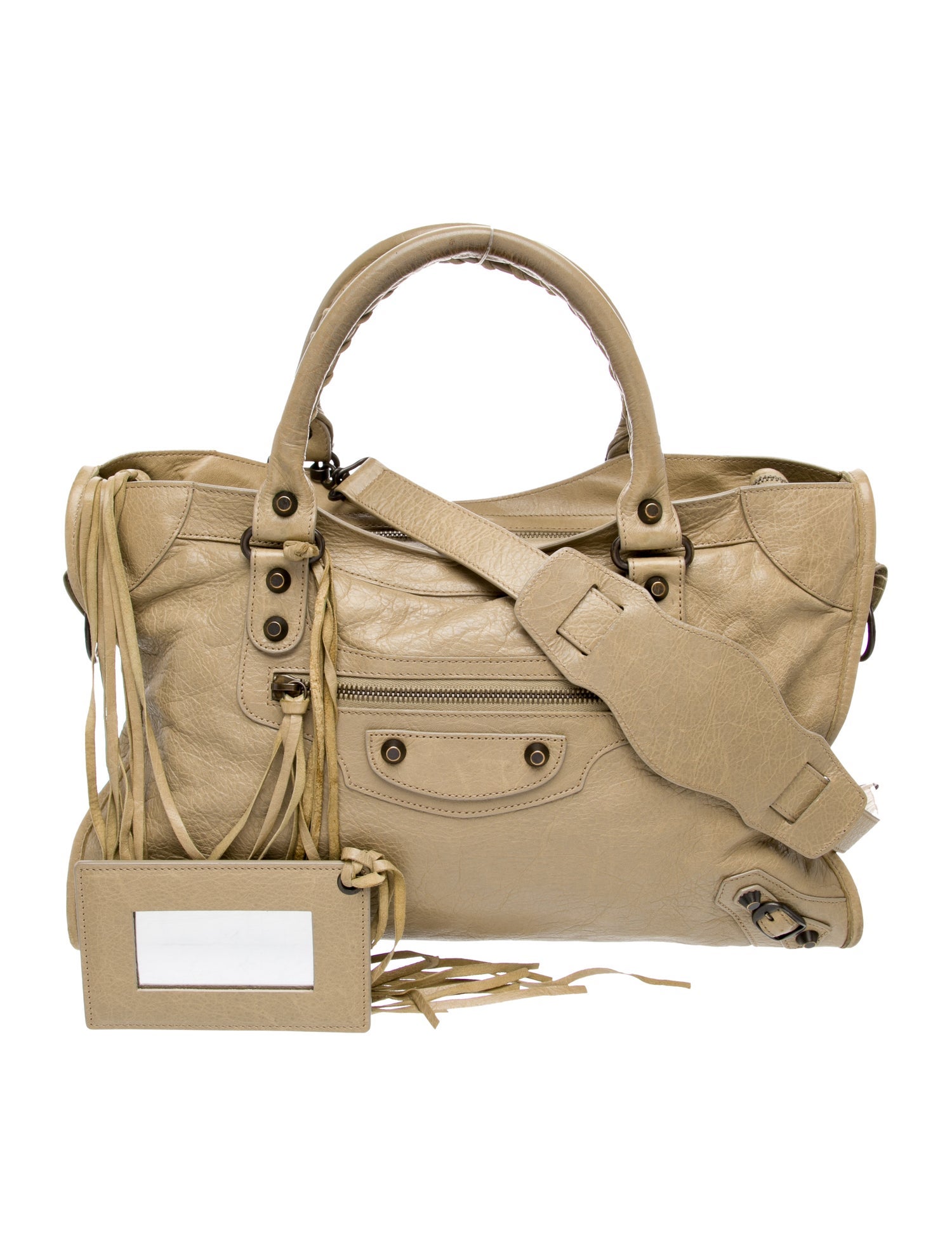 Balenciaga Leather Motocross Classic City