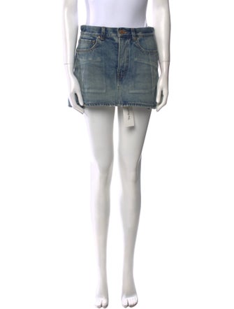 Balenciaga Distressed Accents Mini Skirt