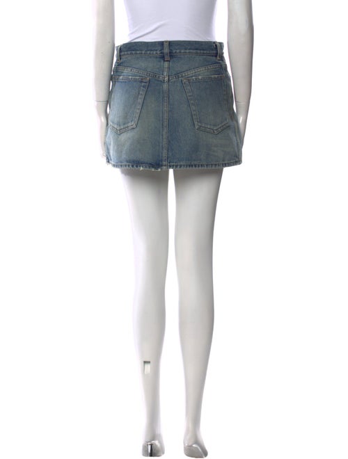 Balenciaga Distressed Accents Mini Skirt