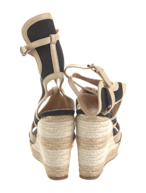 Balenciaga Leather Printed Gladiator Sandals