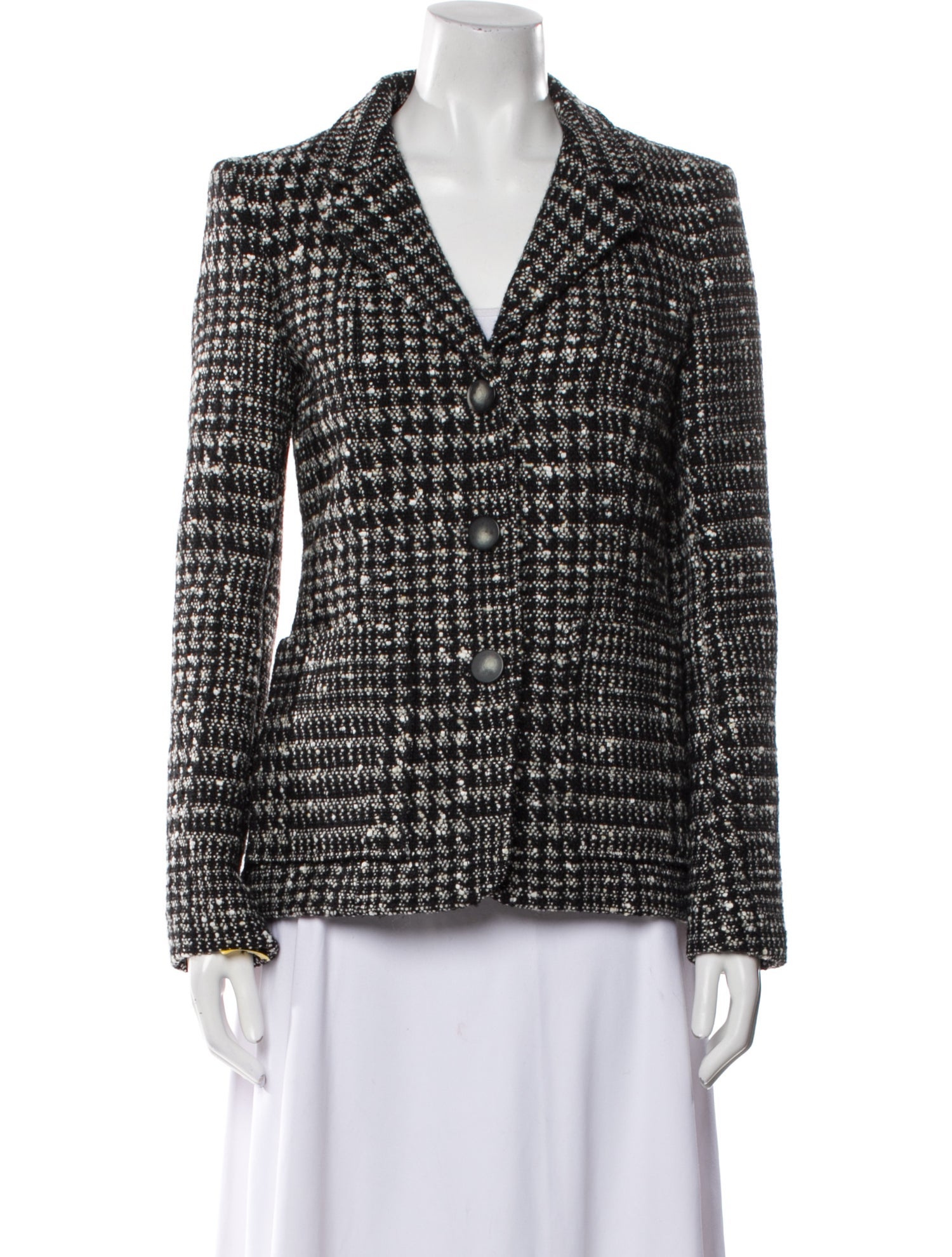 Balenciaga 2011-2012 Tweed Pattern Blazer
