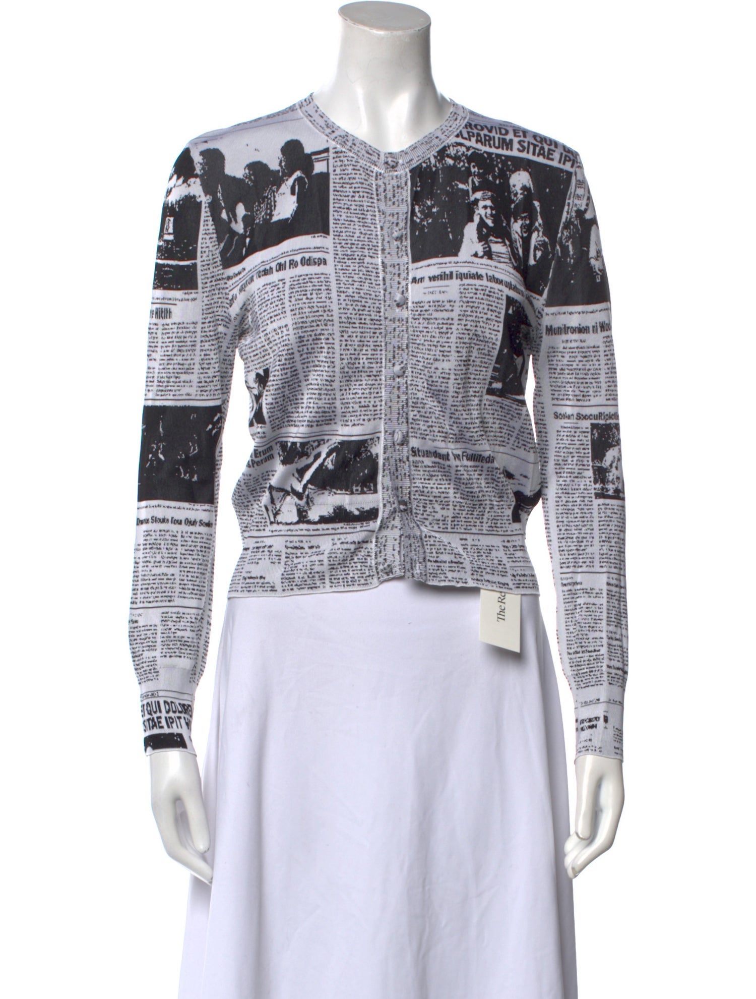 Balenciaga 2018 Newsprint Sweater