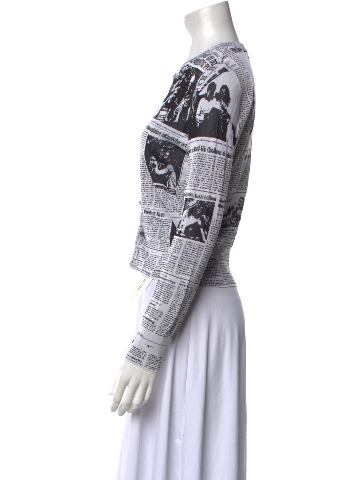 Balenciaga 2018 Newsprint Sweater