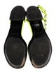 Balenciaga Leather Studded Accents T-Strap Sandals