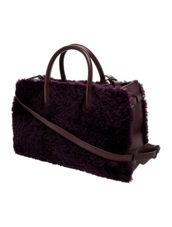 Balenciaga Shearling Top Handle Bag