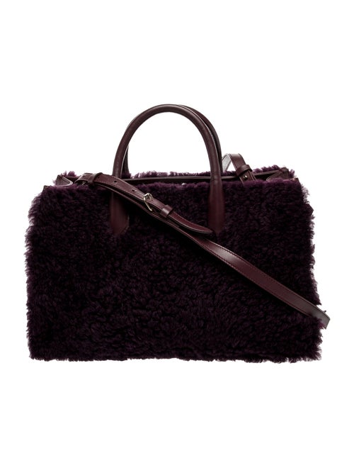 Balenciaga Shearling Top Handle Bag
