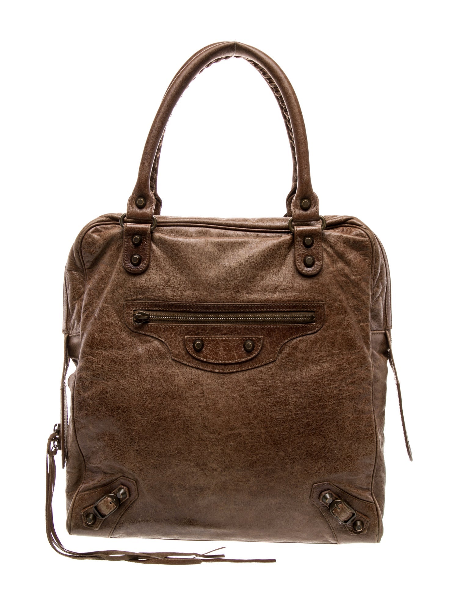 Balenciaga Leather Bowling Bag Mini Vintage