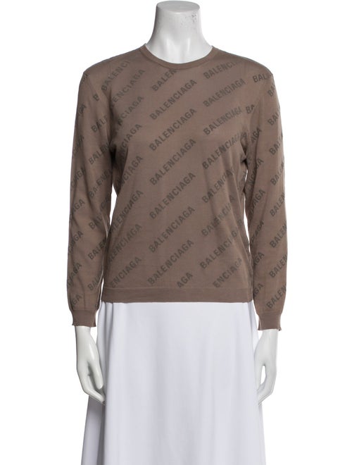 Balenciaga All Over Logo Printed Sweatshirt