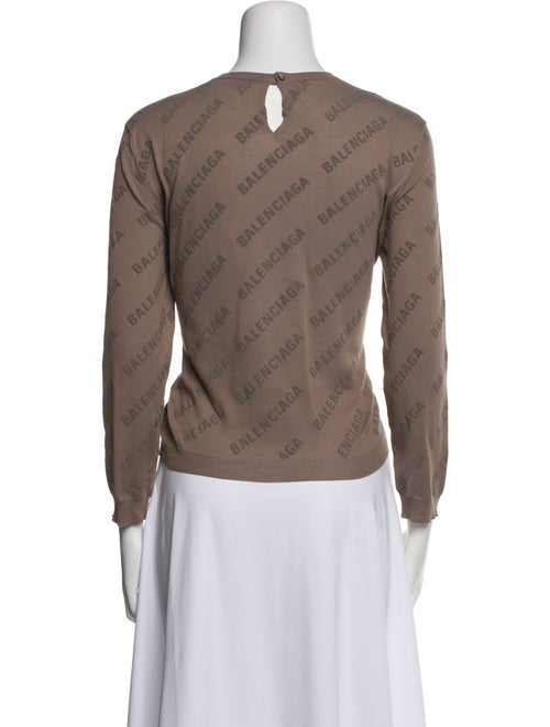 Balenciaga All Over Logo Printed Sweatshirt