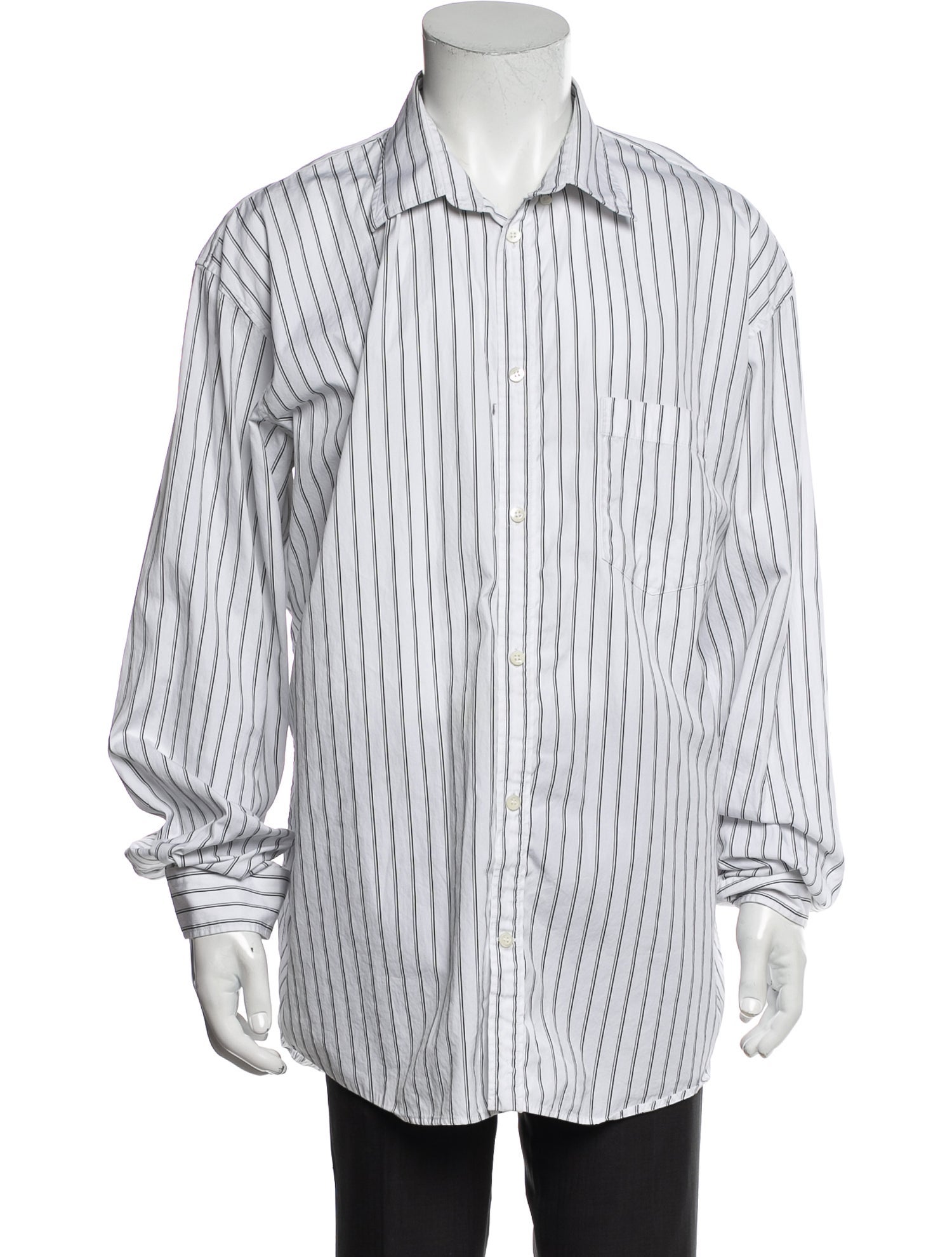 Balenciaga 2018 Signature Logo Dress Shirt