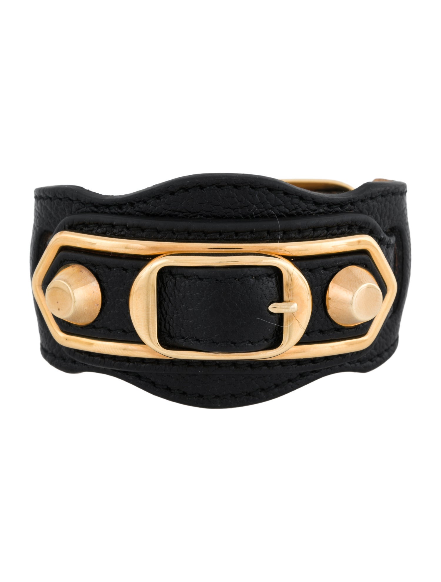 Balenciaga Leather Arena Giant Wrap Bracelet