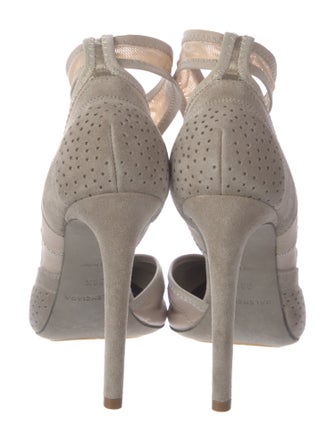 Balenciaga Suede Patterned Pumps