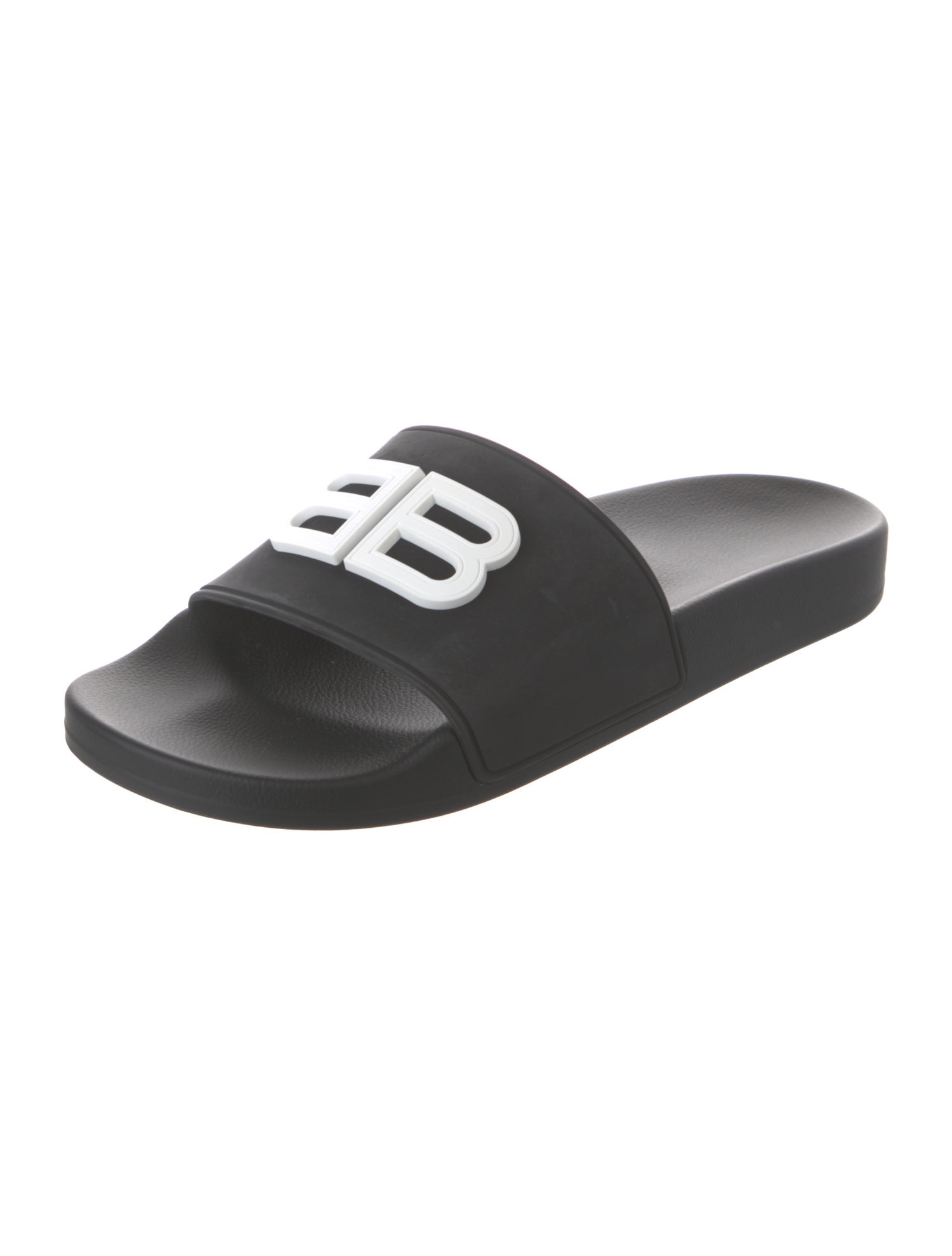 Balenciaga Signature Logo Rubber Slides