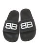 Balenciaga Signature Logo Rubber Slides