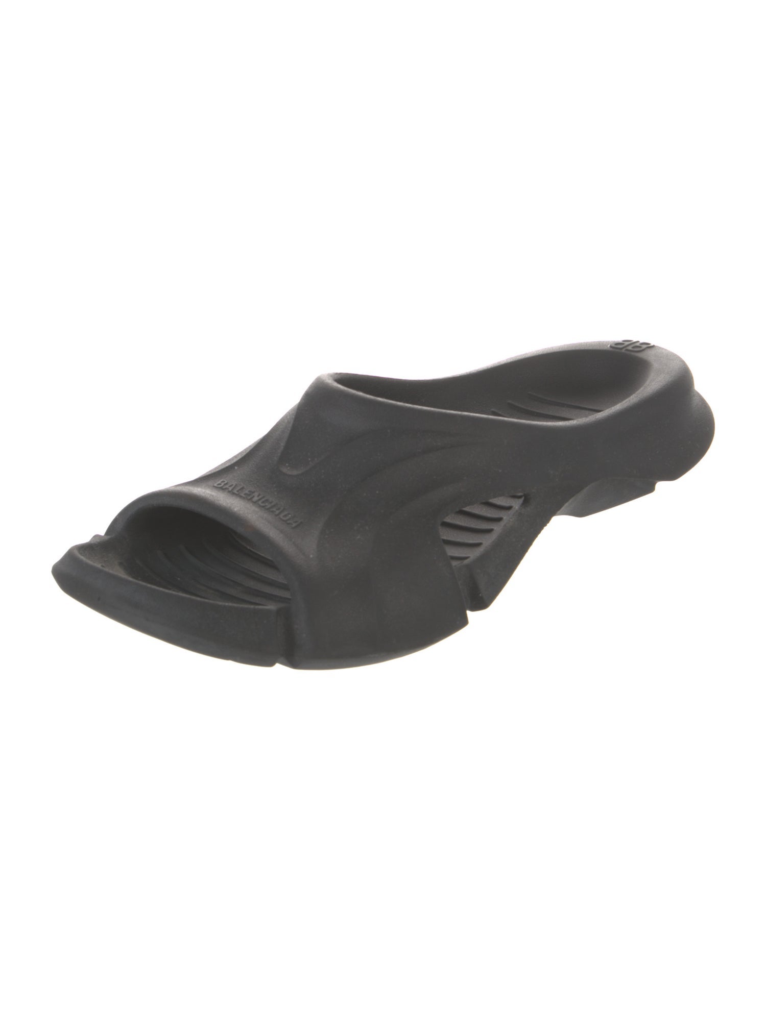 Balenciaga Rubber Cutout Accent Slides