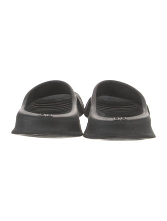 Balenciaga Rubber Cutout Accent Slides