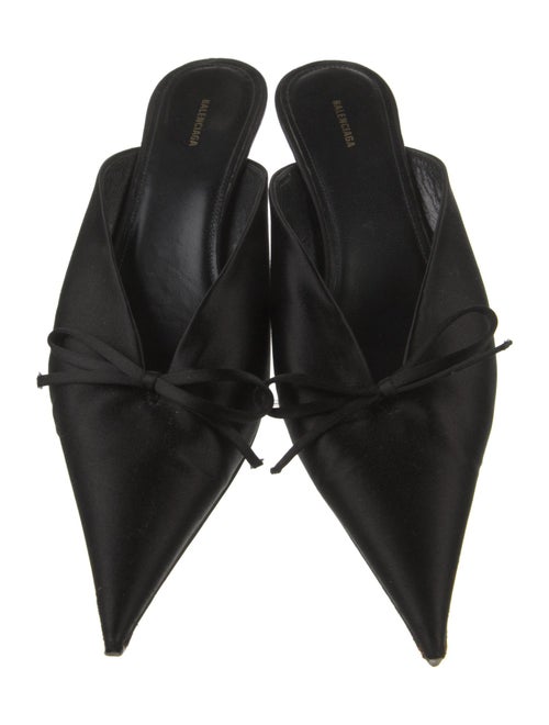 Balenciaga Satin Bow Accents Mules