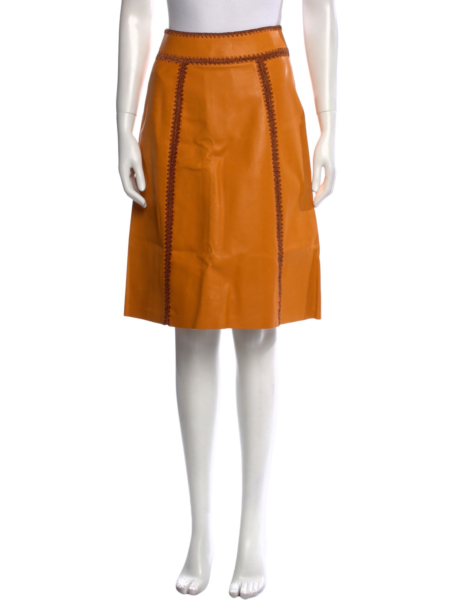 Bottega Veneta 'Pumpkin' Knee-Length Skirt
