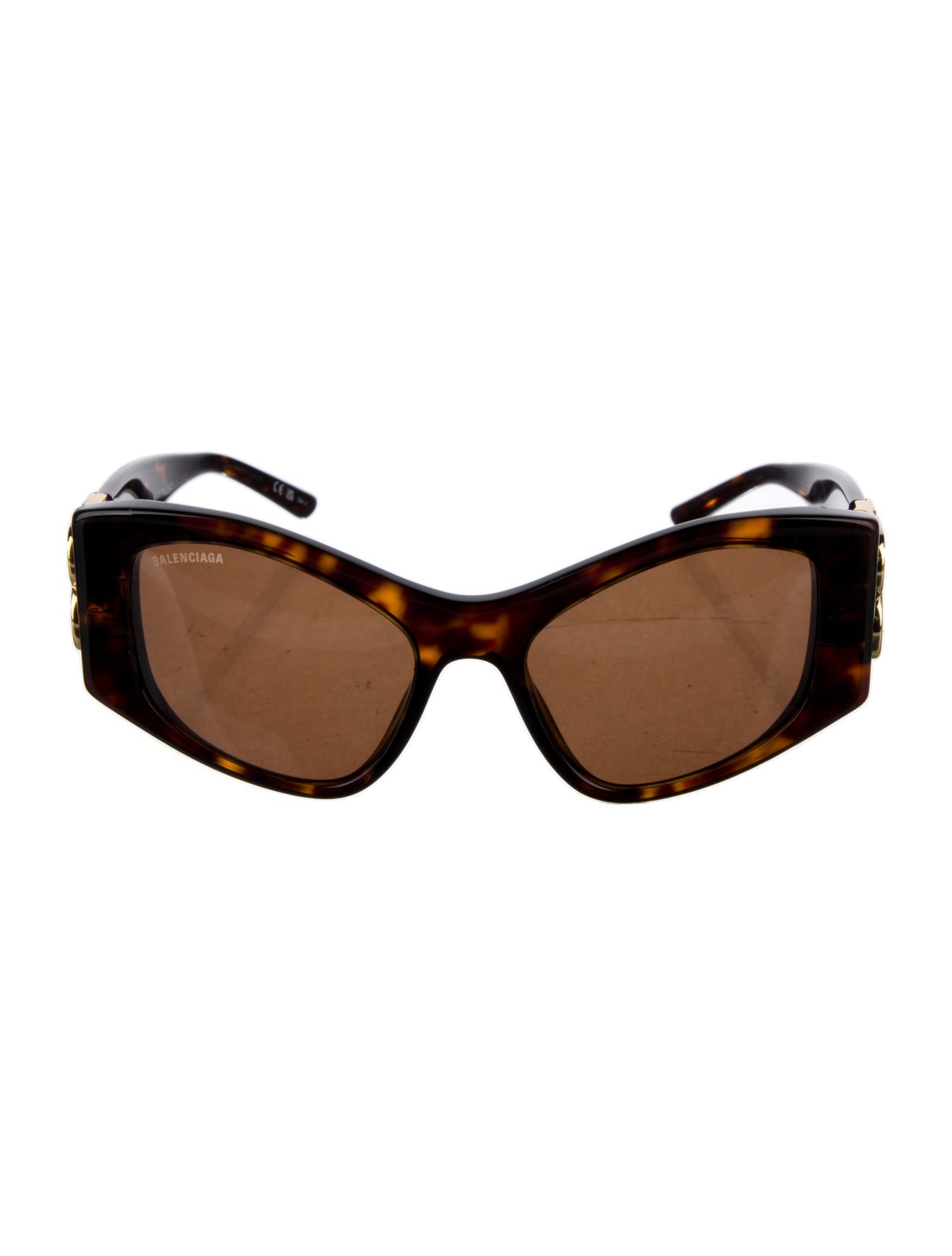 Balenciaga Square Mirrored Sunglasses
