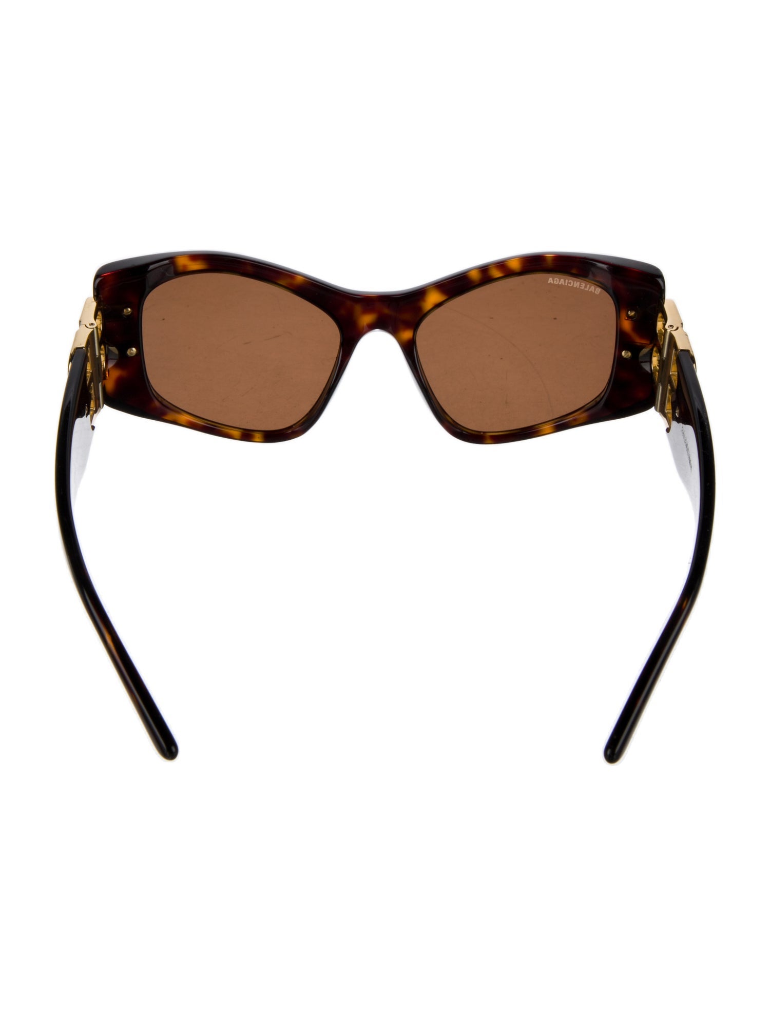 Balenciaga Square Mirrored Sunglasses