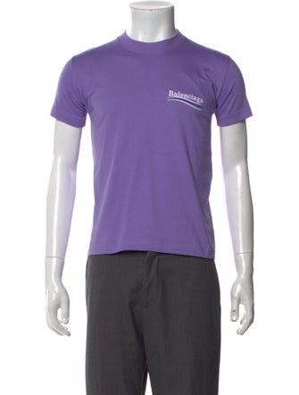 Balenciaga Graphic Print Crew Neck T-Shirt