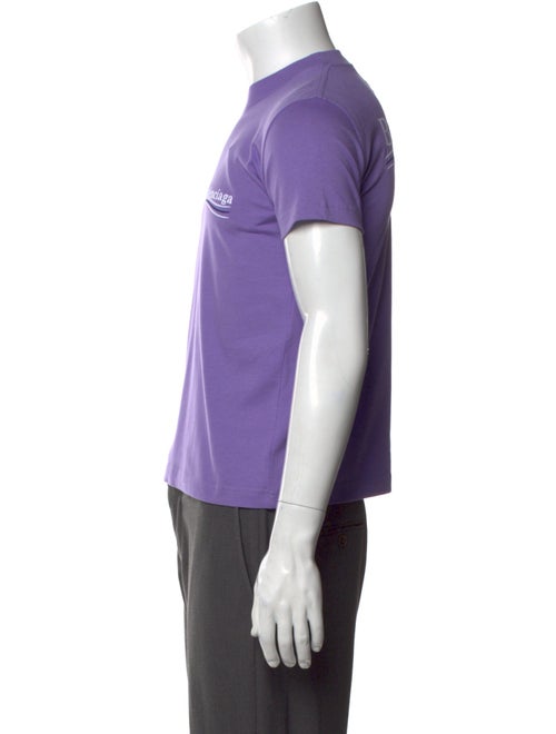 Balenciaga Graphic Print Crew Neck T-Shirt