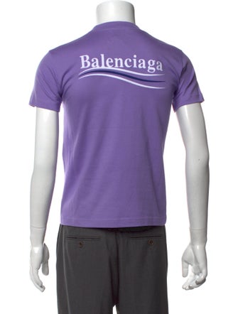 Balenciaga Graphic Print Crew Neck T-Shirt